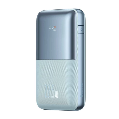Baseus Bipow Pro 20000mAh Powerbank , 2xUSB, USB-C, 22.5W (kék)