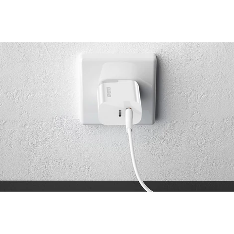 Dudao A6XSEU USB + USB-C töltő QC3.0 PD 22.5W (Fehér)