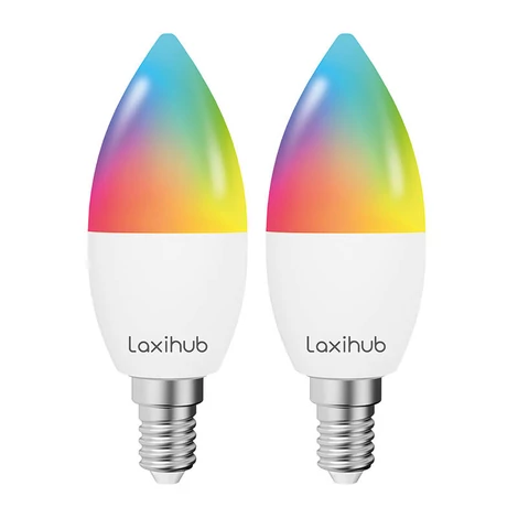 Laxihub LAE14S Wifi Bluetooth TUYA intelligens LED izzó (2 db)