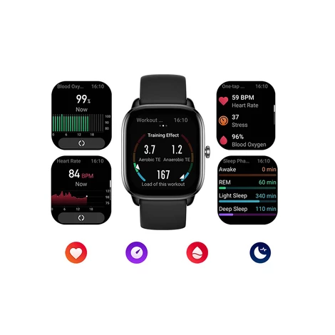 Amazfit GTS 4 mini okosóra (éjfekete)