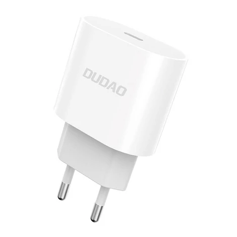 Dudao A8SEU 1x USB-C, PD 20W (fehér) utazó töltő