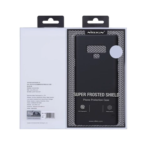 Nillkin Super Frosted Shield tok + állvány a Samsung Galaxy M51 számára fekete