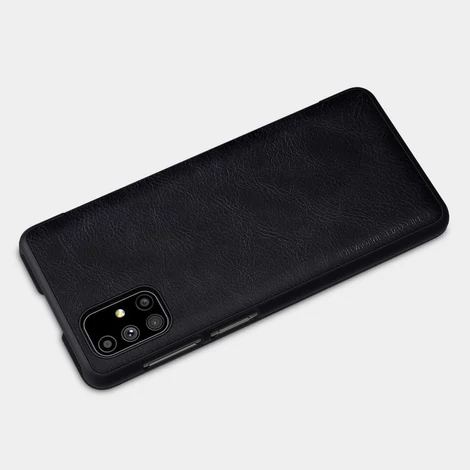 Nillkin Qin eredeti bőr tok Tok Samsung Galaxy M51 fekete