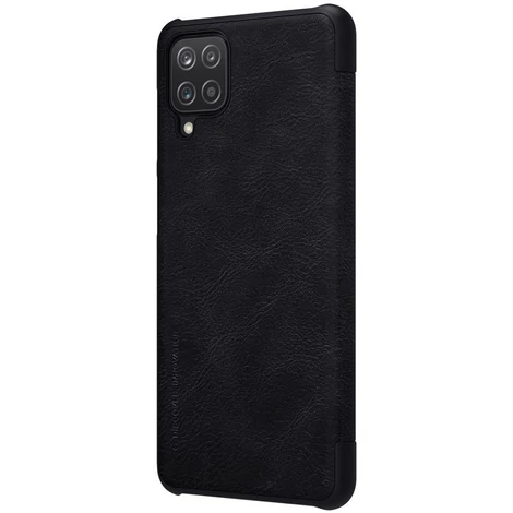 Nillkin Qin bőrtáska Samsung Galaxy A12 / Galaxy M12-hoz fekete