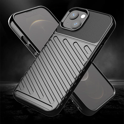 Thunder Case Rugalmas, strapabíró TPU tok iPhone 13-hoz zöld