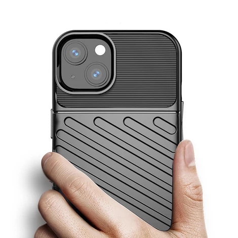 Thunder Case Rugalmas, strapabíró TPU tok iPhone 13-hoz zöld