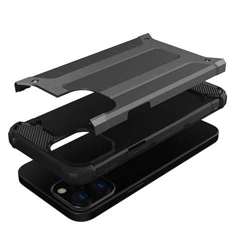 Hibrid páncél tok Kemény, strapabíró borítás iPhone 13 Pro készülékhez kék