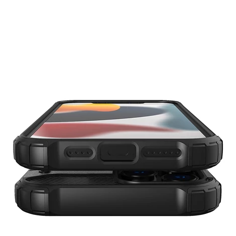 Hibrid páncél tok Kemény, strapabíró borítás iPhone 13 Pro készülékhez kék