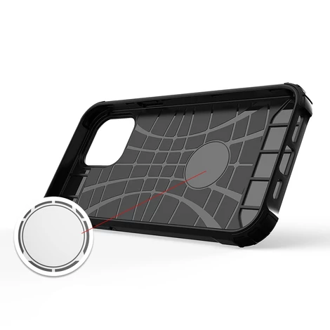Hybrid Armor tok Kemény, strapabíró Tok iPhone 13 mini kék