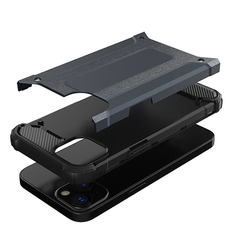 Hybrid Armor tok Kemény, strapabíró Tok iPhone 13 mini kék