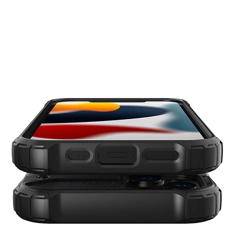 Hybrid Armor tok Kemény, strapabíró Tok iPhone 13 mini kék