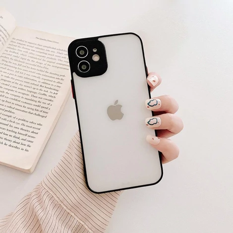 Milky Case szilikon rugalmas, áttetsző tok Samsung Galaxy A22 4G-hoz fekete