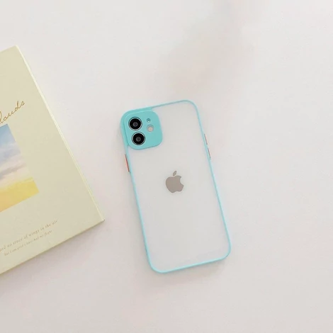 Milky Case szilikon rugalmas, áttetsző tok Samsung Galaxy A22 4G kék