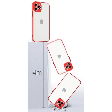 Milky Case szilikon rugalmas, áttetsző tok Samsung Galaxy A12 tengerészkékhez