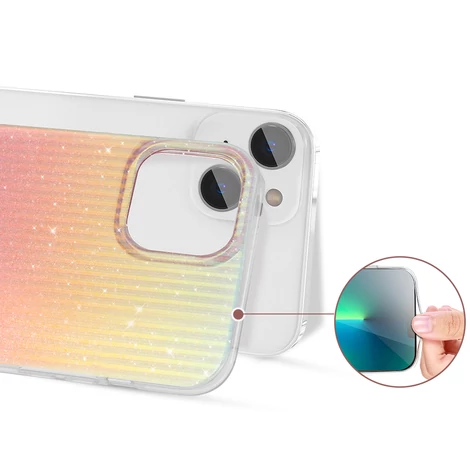 Kingxbar Travel sorozat luxus elegáns tok iPhone 13 narancssárga (Sunset)