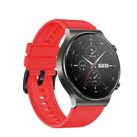 Silicone strap for Huawei Watch GT / GT2 / GT2 Pro smartwatch red