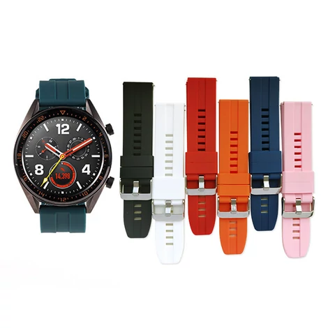 Szilikon szíj Huawei Watch GT / GT2 / GT2 Pro kék okosórához