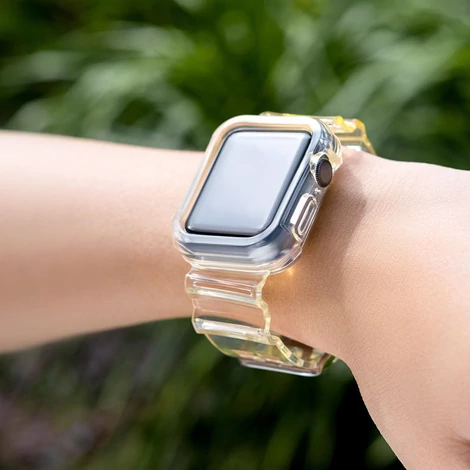 Strap Light Set csere szalag pánt tok Watch 6 40mm / Watch 5 40mm / Watch 4 40mm / Watch SE 40mm sárga