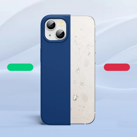 Ugreen Védő szilikon tok Gumiból készült rugalmas szilikon Tok iPhone 13 kék