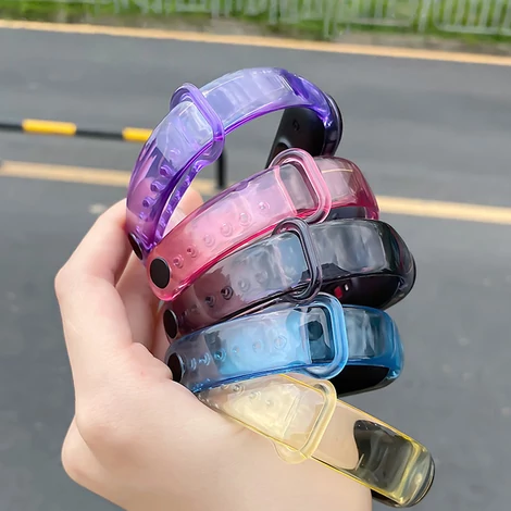 Csere szilikon pánt a Xiaomi Mi Band 4 / 3 sárga szalaghoz