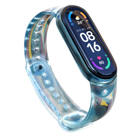 Replacment silicone band strap for Xiaomi Mi Band 4 / 3 blue