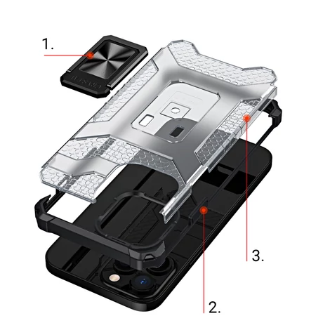 Crystal Ring Case Kickstand Kemény, masszív Tok iPhone 12 Pro zöld
