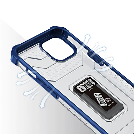 Kristály gyűrű tok Kickstand Kemény robusztus Tok iPhone 13 kék