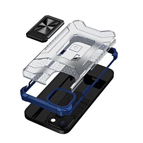 Kristály gyűrű tok Kickstand Kemény robusztus Tok iPhone 13 kék