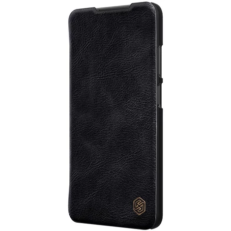 Nillkin Qin bőr tok borítás Xiaomi Redmi 10 fekete színhez