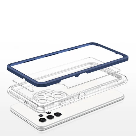 Tiszta 3in1 tok Samsung Galaxy A32 4G keret gél borítás kék