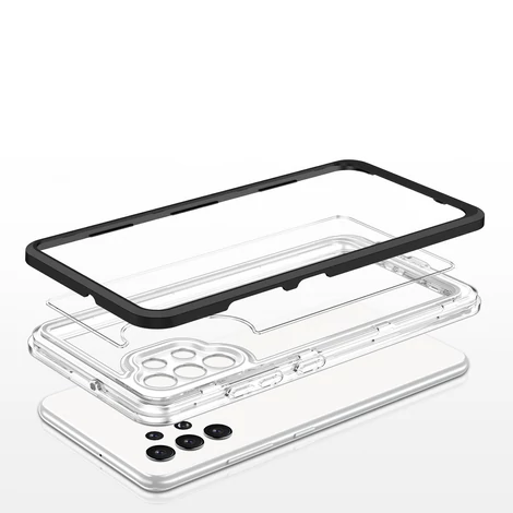 Tiszta 3in1 tok Samsung Galaxy A32 5G keret gél borítás fekete