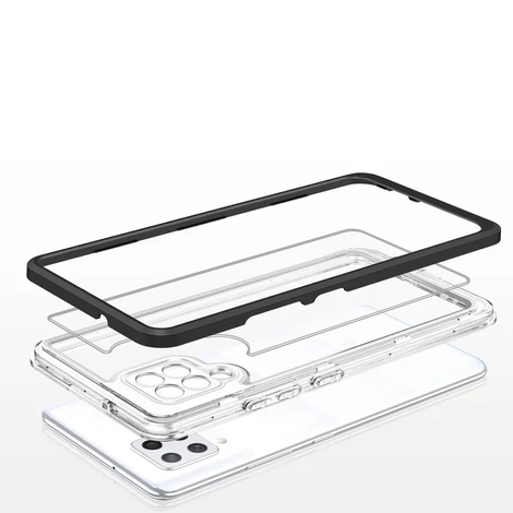 Tiszta 3in1 tok Samsung Galaxy A42 5G keret gél borítás fekete