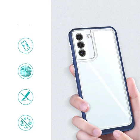 Tiszta 3in1 tok Samsung Galaxy S21 5G keret gél borítás kék