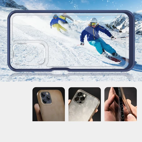Tiszta 3in1 tok Xiaomi Redmi 10 keret gél Tok kék