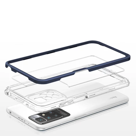 Tiszta 3in1 tok Xiaomi Redmi 10 keret gél Tok kék