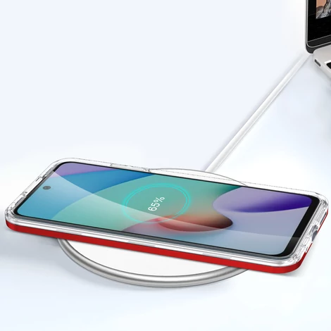 Tiszta 3in1 tok a Xiaomi Redmi 10 kerethez Gél Tok piros