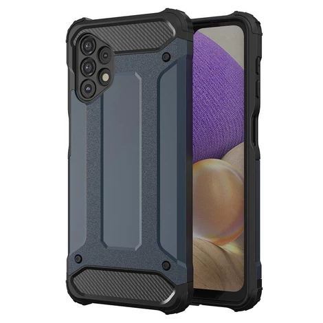 Hybrid Armor Case Tough Rugged Cover for Samsung Galaxy A23 blue