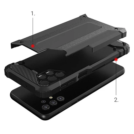 Hybrid Armor tok Kemény, strapabíró borítás Samsung Galaxy A23 kék