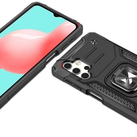 Wozinsky Ring Armor kemény hibrid tok Tok + mágneses tartó Samsung Galaxy A23-hoz kék