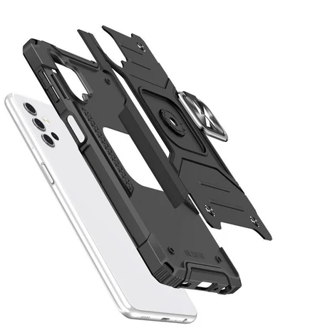 Wozinsky Ring Armor kemény hibrid tok Tok + mágneses tartó Samsung Galaxy A23-hoz kék