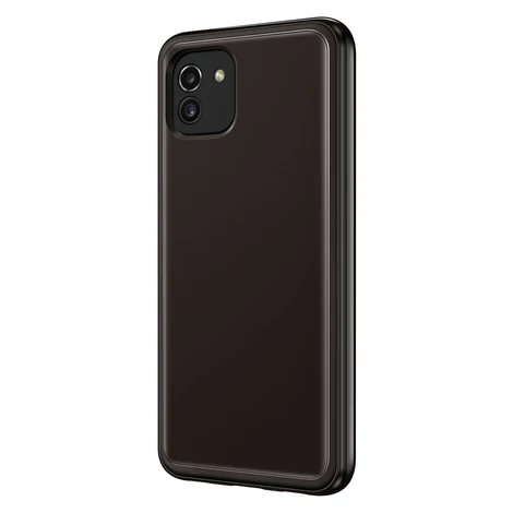 Samsung puha átlátszó Tok Samsung Galaxy A03 fekete (EF-QA036TBEGEU)