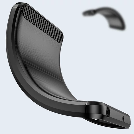 Carbon tok Rugalmas Tok Oppo Find X5 Pro fekete