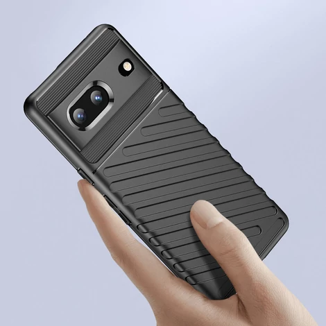 Thunder Case rugalmas páncélozott borítás a Google Pixel 7 számára fekete