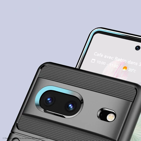 Thunder Case rugalmas páncélozott borítás a Google Pixel 7 számára fekete