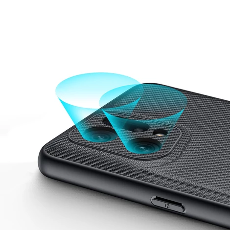 Dux Ducis Fino tok borított nejlon anyag Oppo Find X5 fekete
