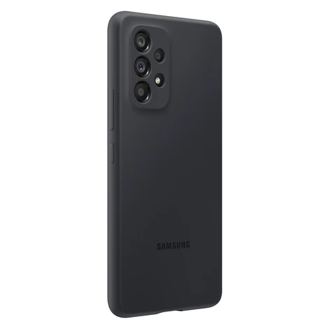 Samsung szilikon borítás gumiból készült szilikon borítás Samsung Galaxy A53 fekete (EF-PA536TBEGWW)