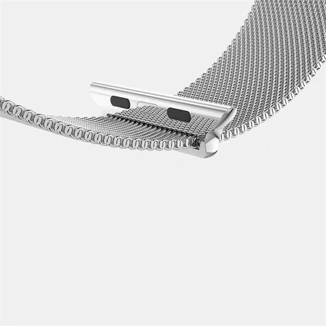 Mágneses szíj karóra 7 7/8 41mm mágneses szíj karkötő karkötő ezüst