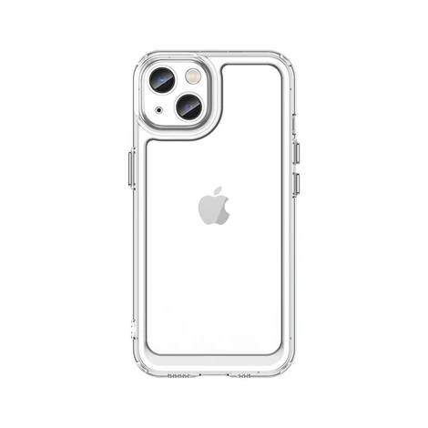 Outer Space Case for iPhone 13 hard cover with gel frame transparent