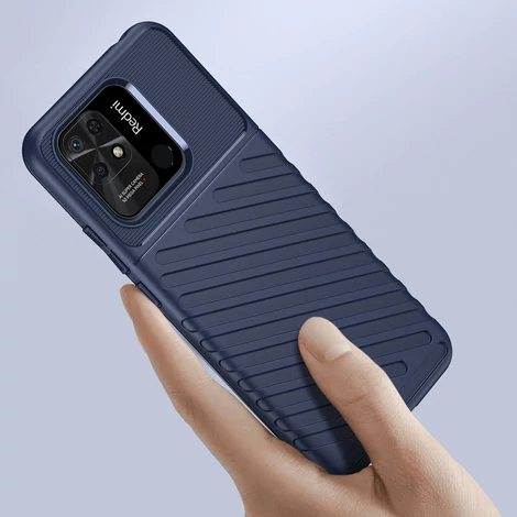 Thunder Case Rugalmas páncélozott Tok Xiaomi Redmi 10C kék