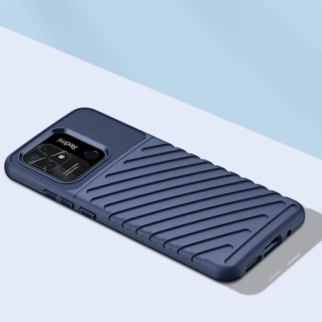 Thunder Case Rugalmas páncélozott Tok Xiaomi Redmi 10C kék